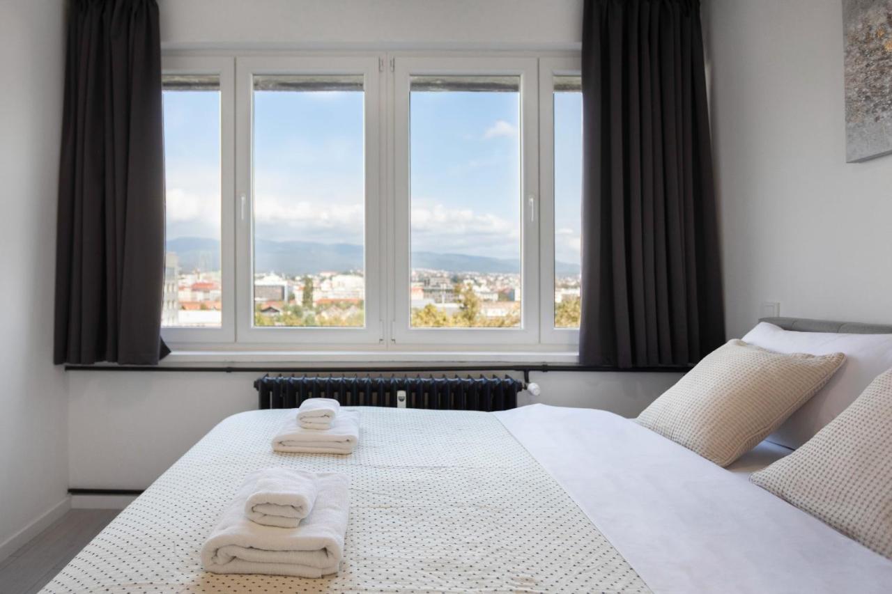 זאגרב Spacious 2Bdr Apartment- Skyline View מראה חיצוני תמונה